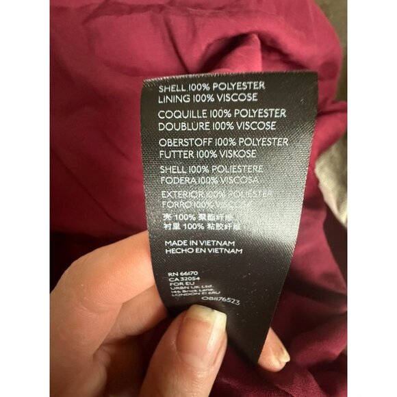 Anthropologie | XS | Toulon Pleated Kimono Sleeve Dress – Burgundy - Picture 7 of 7